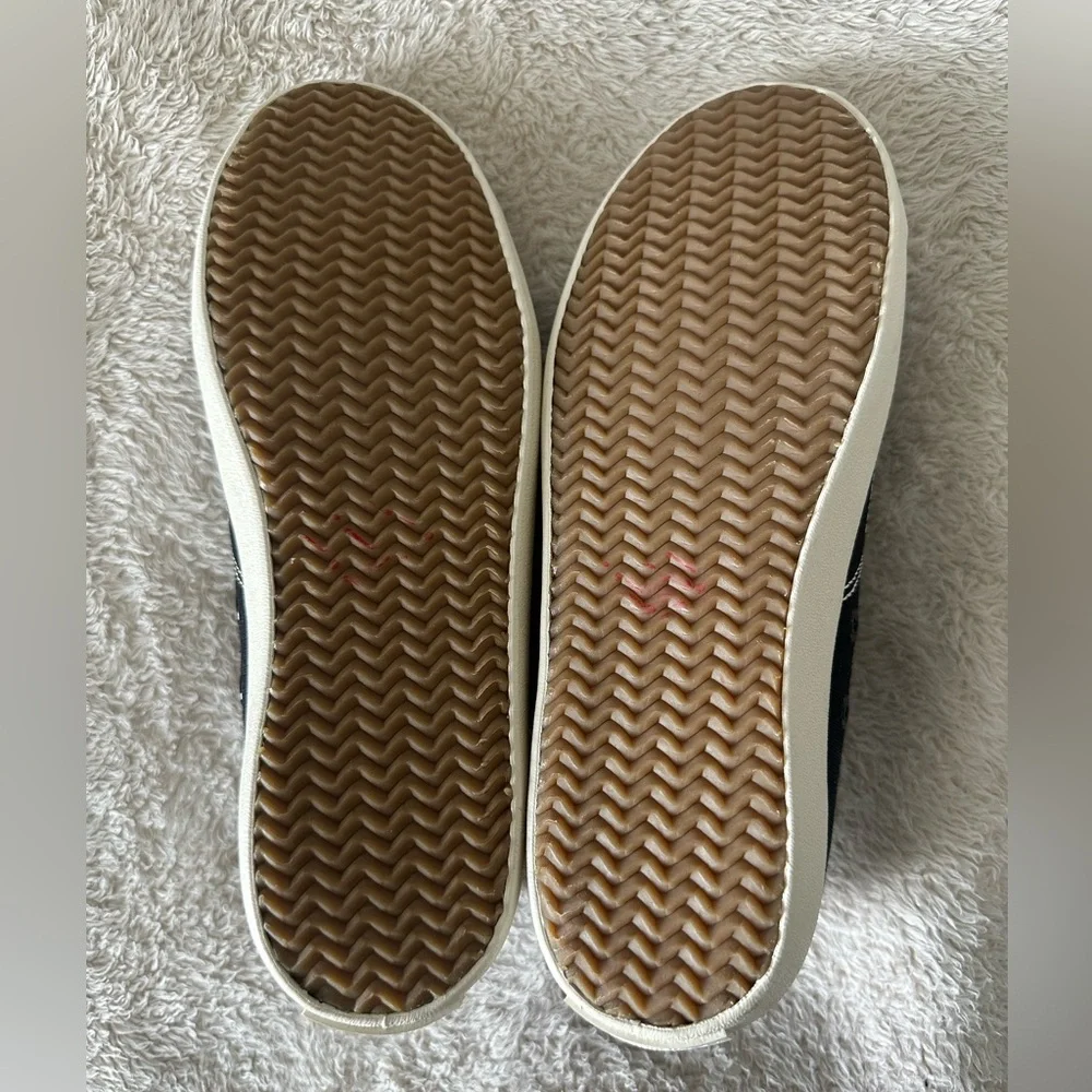 RAG & BONE Black Canvas Court Sneaker size 39